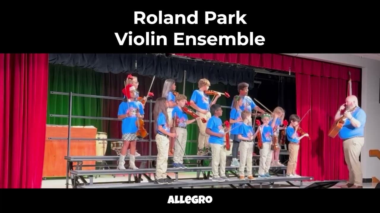 Roland Park Violin Ensemble performing